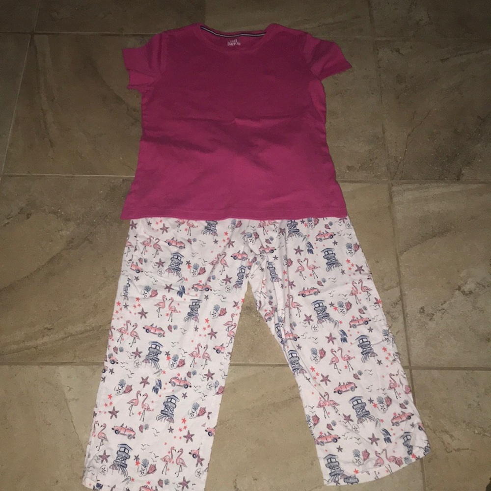 NWOT Beach themed Pajama Set.